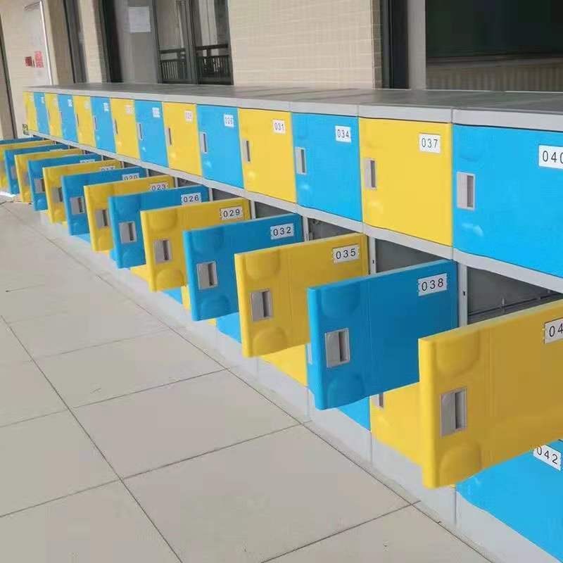 学校abs更衣柜 方元浩宇 塑料abs学生书包存包柜厂家图片