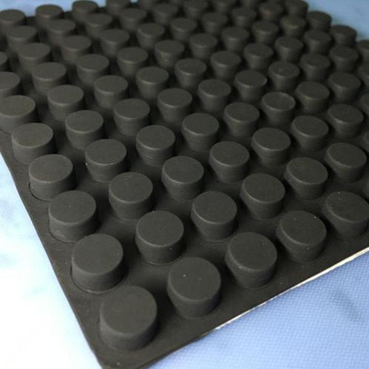 海晨供应 钉型氯丁橡胶减震板 桥梁橡胶减震垫块 支持定制