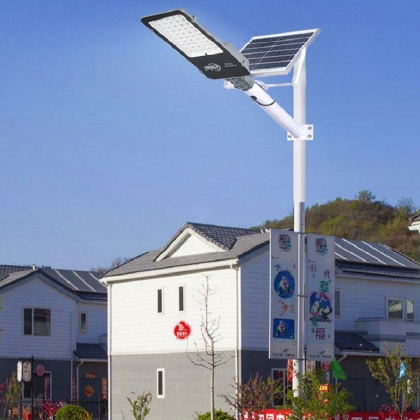 路灯厂家定制 家用100W太阳能路灯 庭院照明灯