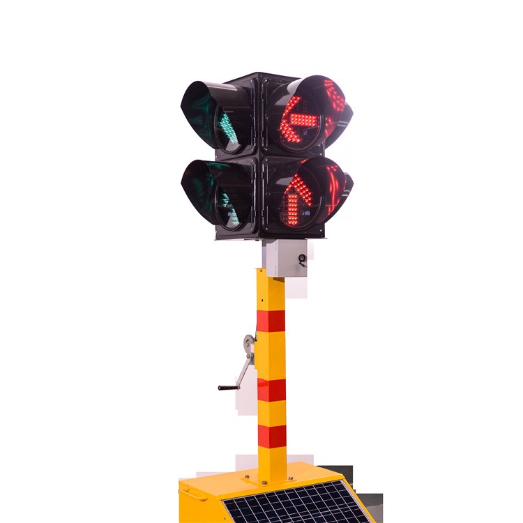 双明 太阳能拖车式信号灯 升降移动红绿灯 移动信号灯  厂家定制
