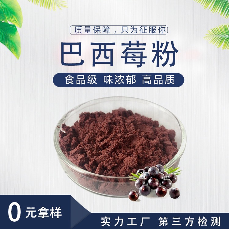 巴西莓汁粉 巴西莓酵素粉10:1 口感浓郁现货供应包邮 巴西莓提取物 壹贝子巴西莓粉