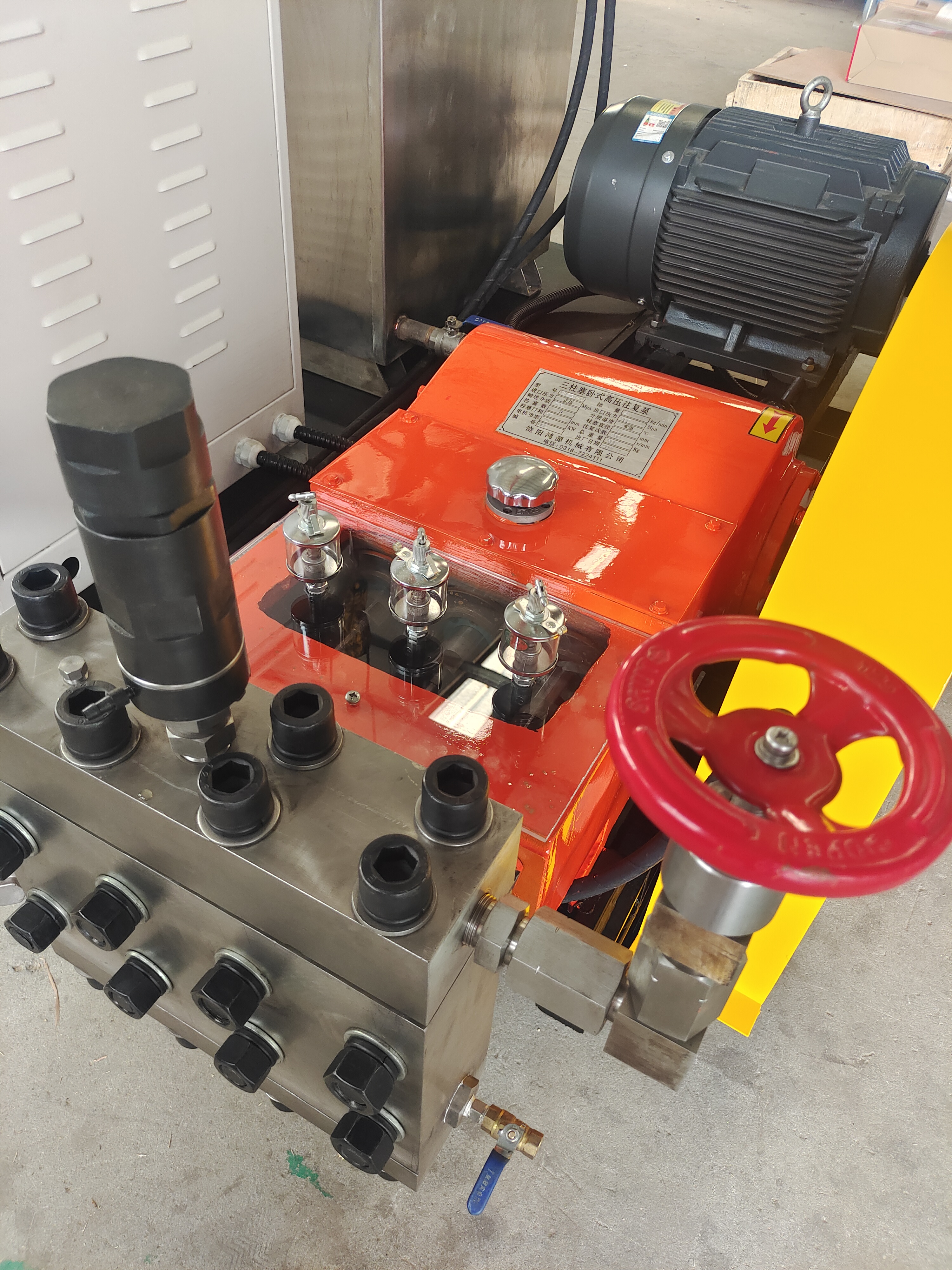 高压电动试压泵，200Mpa高压打压泵，三缸高压电动试压泵，3D系列高压打压机