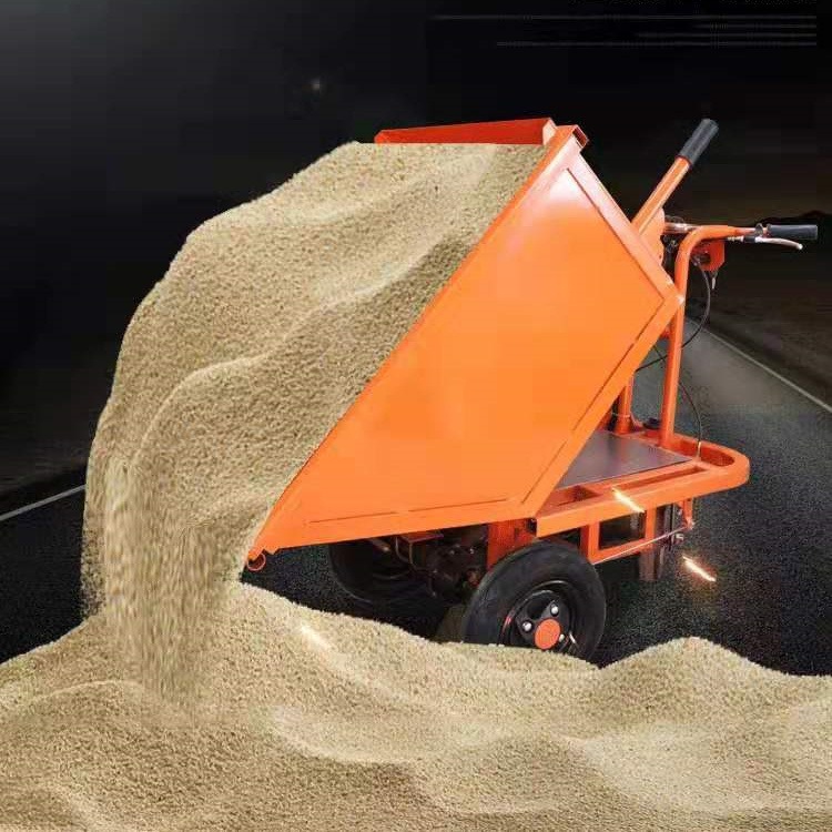 农用运输小推车 养殖电动手推式翻斗车 工程拉沙灰运输车图片