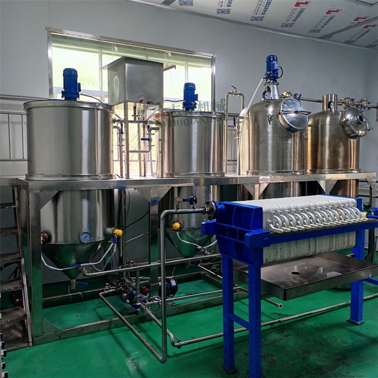 核桃榨油生产线 野生核桃油精炼设备 山茶油精加工机器