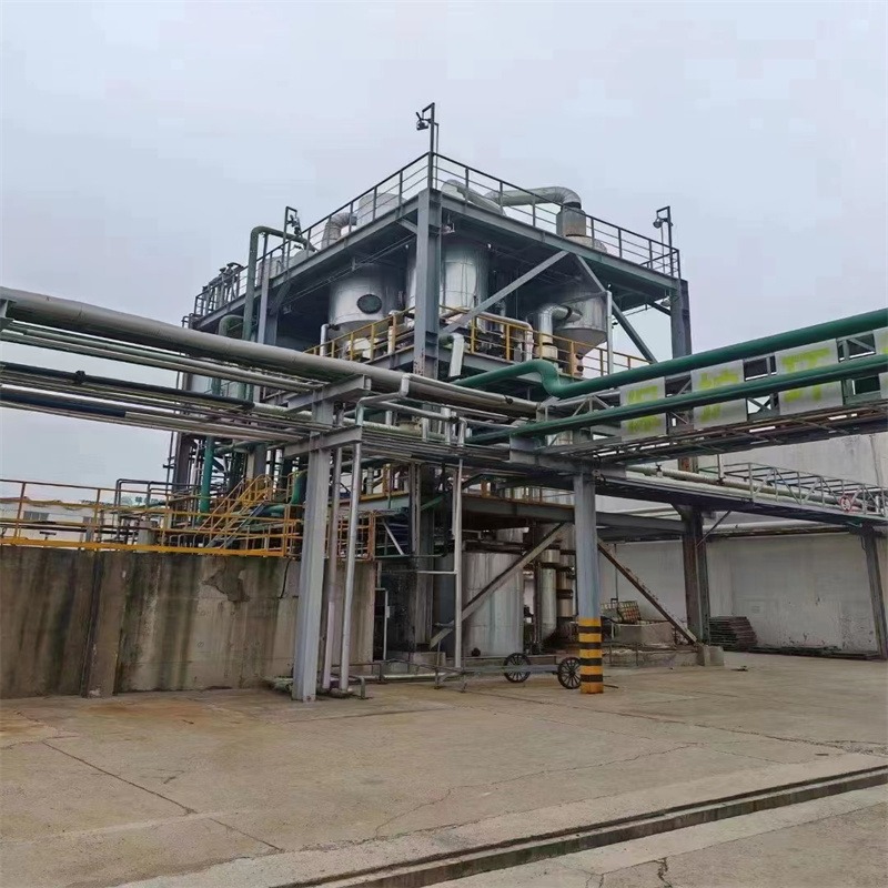 二手MVR结晶蒸发器 蒸发浓缩设备 钛材四效10吨强制循环蒸发器 建功回收
