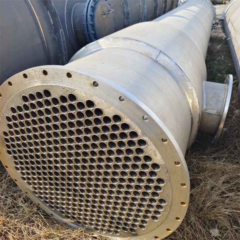 建功二手不锈钢冷凝器 化工废气污水处理冷却设备 蒸汽对流管式换热器 回收