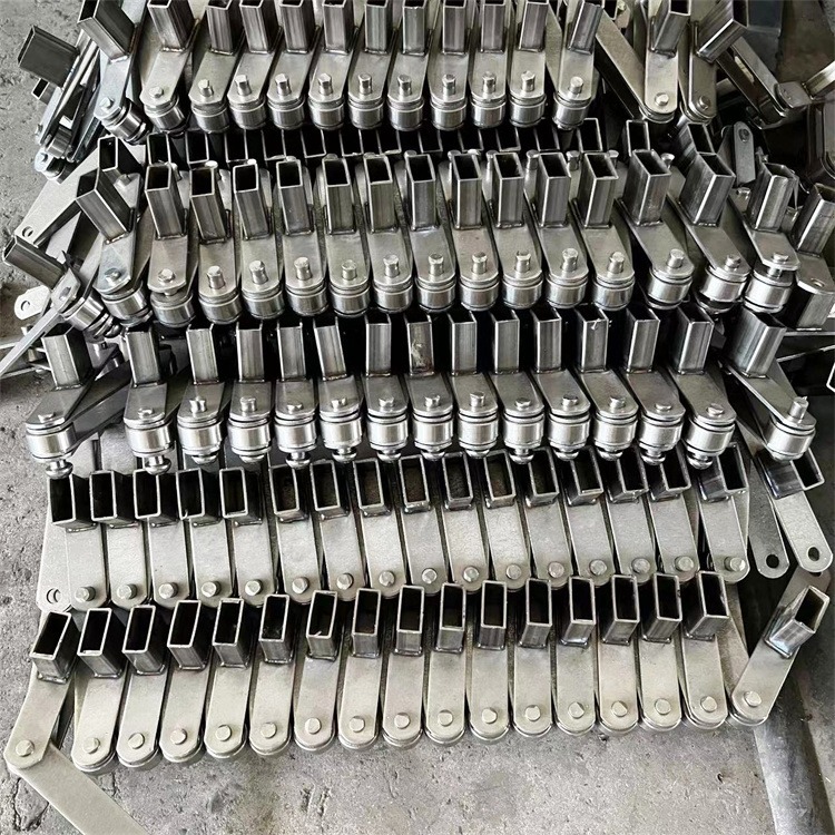 304不锈钢定制非标链条  用于非标流水线板链式输送机  宁津兄弟机械