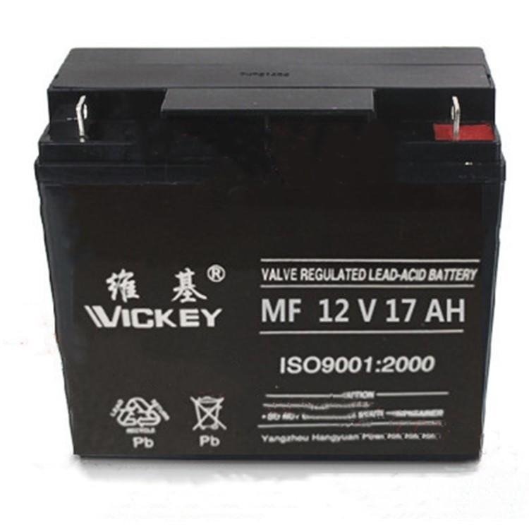维基蓄电池MF12V17AH铅酸免维护型12V17AH直流屏 UPS电源配套使用