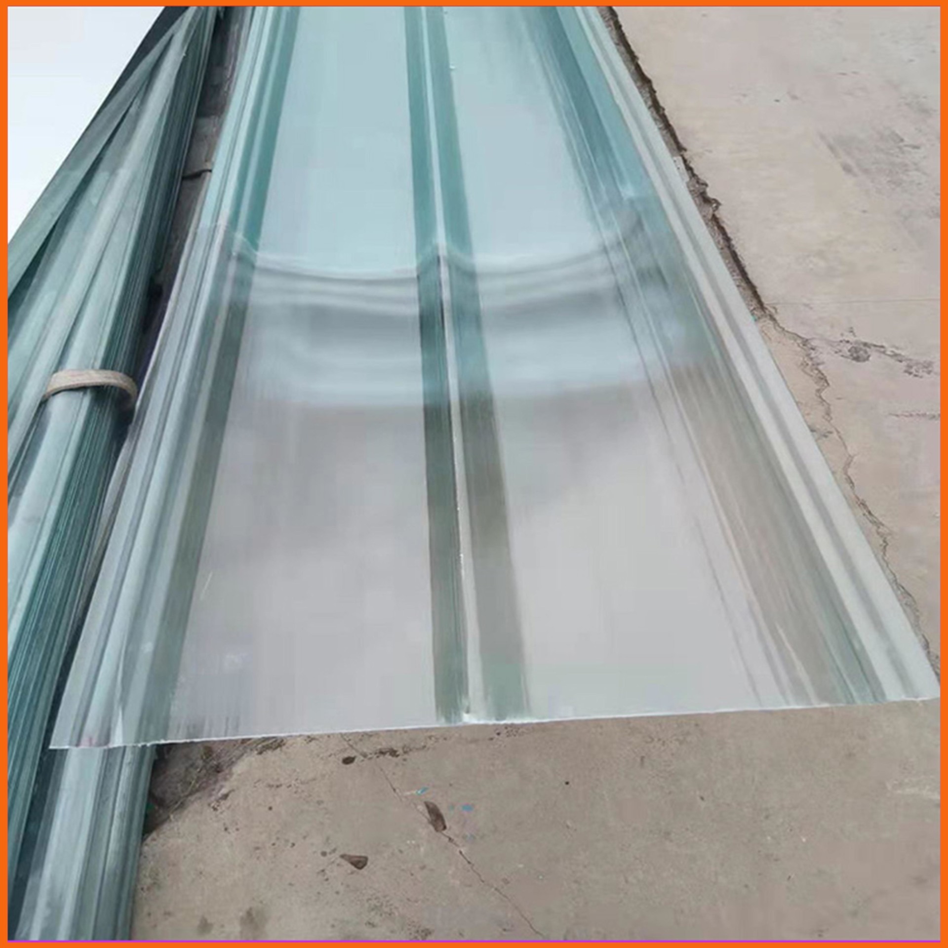 屋面采用FRP彩光带 四川省玻璃纤维透明瓦 玻璃钢遮阳板厂家定制