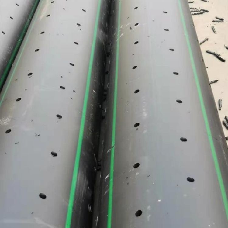 HDPE打孔渗水管 顺通PE打孔管施工规范图片