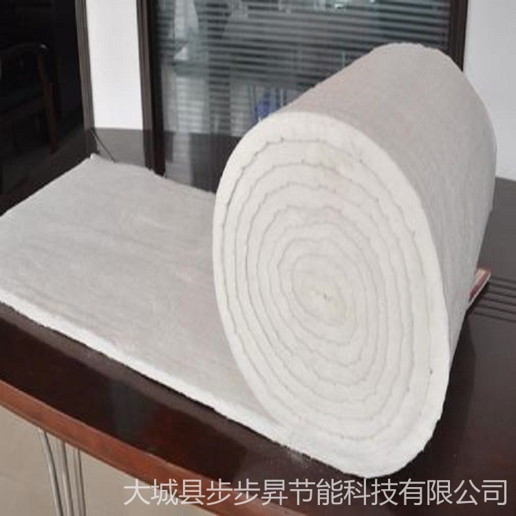 超薄硅酸铝针刺毯1公分厚现货 步步昇硅酸铝纤维毡现货批发