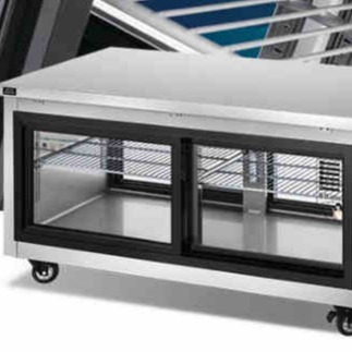冰立方商用冰箱 AWR18G4-STP直冷双通工作台 二玻璃门冷藏操作台冰箱