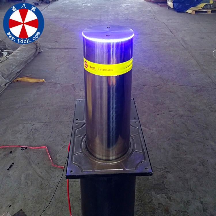 通八洲SN-LZ20不锈钢活动升降柱 路障升降防护桩 液压气动遥控防撞护柱