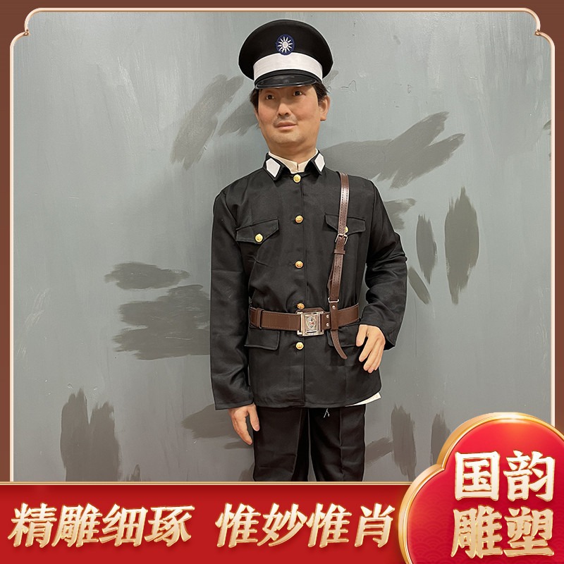 盘锦市 国韵雕塑供应 抗战英雄雕像  蜡像定制 红色文旅场景雕塑