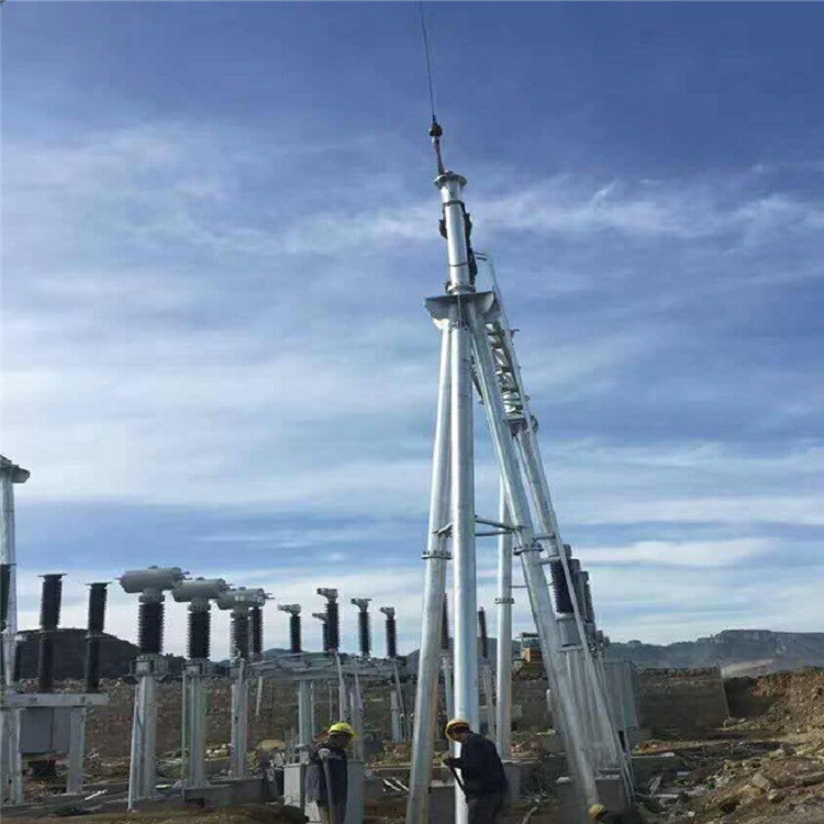 泰翔全国供应 变电站架构 30米变电站避雷针 10KV耐张杆 实力工厂