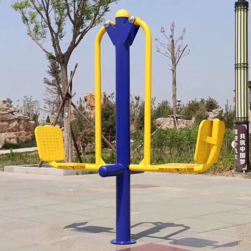 室外小区公园户外健身器材路径 双人 坐蹬训练器  社区广场公园坐凳