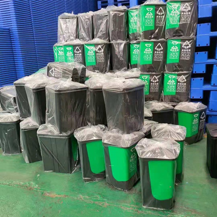 厂家批发环卫桶家用分类垃圾桶 大号塑料桶 240L绿色