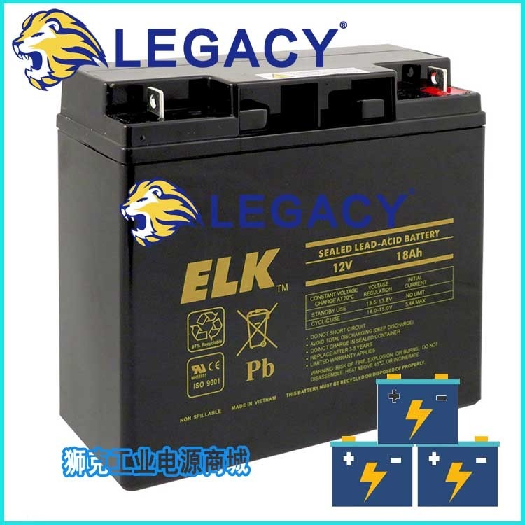 美国ELK蓄电池12V12AH进口蓄电池SEALED铅酸免维护蓄电池图片