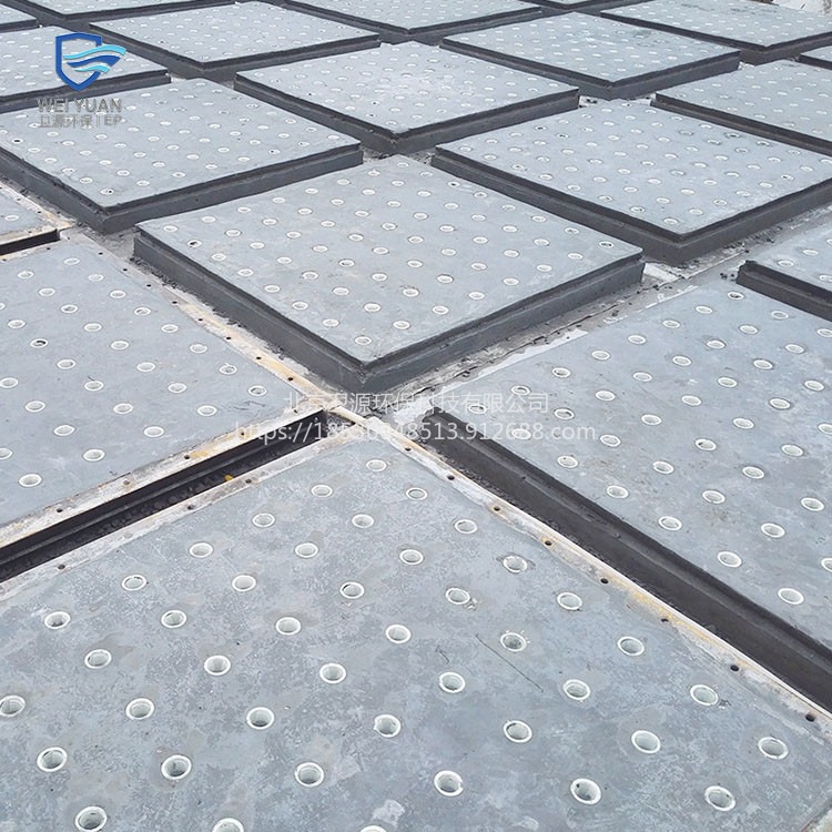 曝气生物滤池钢筋混凝土滤板 污水处理用卫源水泥滤板可订制