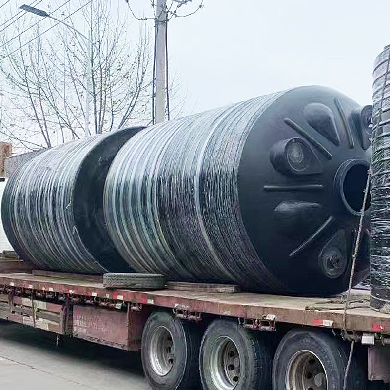 40吨塑料立式水塔 工业污水处理用40立方pe储罐定制开孔 一体成型