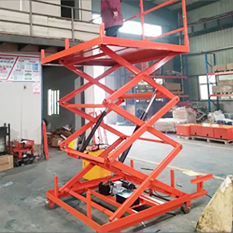 齐力生产安装江苏电动剪叉式液压升降机 固定式卸货升降平台 楼层施工运货电梯