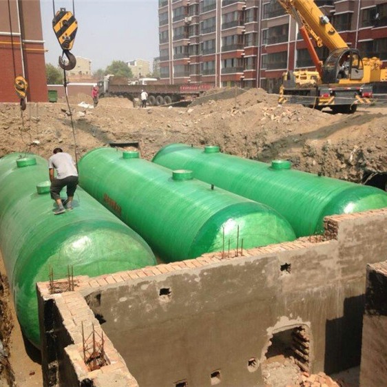 玻璃钢雨水收集池调蓄池生产厂家海绵城市黑色雨水收集系统水箱