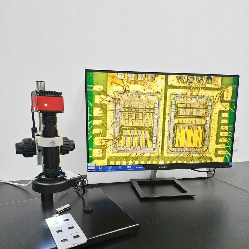 RWO高清4K测量电子显微镜相机USB/HDMI千兆网口科研线路板手机维修工业放大镜图片
