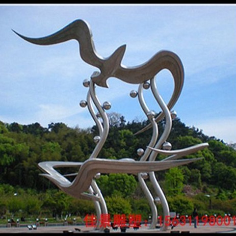 鹰雕塑不锈钢动物雕塑广场雕塑