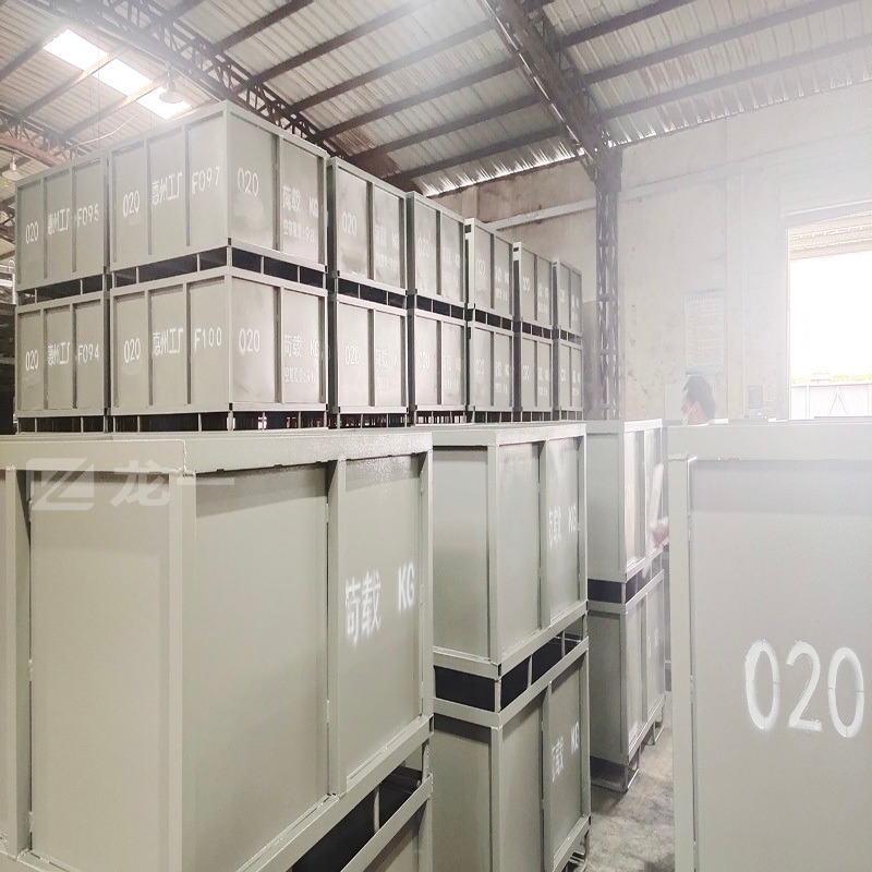 梅州龙一生产工业周转箱堆叠式周转铁皮箱规格齐全按需定制