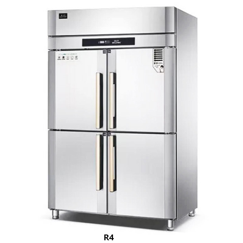 冰立方四门冷藏柜R4 商用四门不锈钢厨房冰箱 四门单温冷藏冰箱 冰立方直冷冰柜