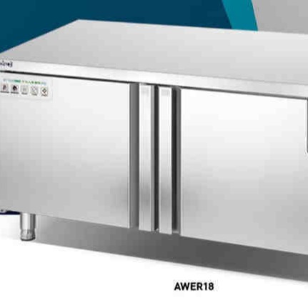 美厨商用冰箱 AWER18二门风冷冷藏工作台 1.8米风冷平台雪柜