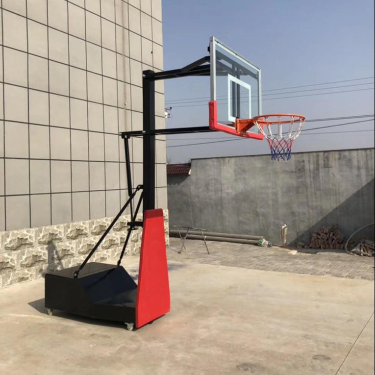 篮球架实体厂家  电动遥控篮球架 龙泰 液压遥控篮球架