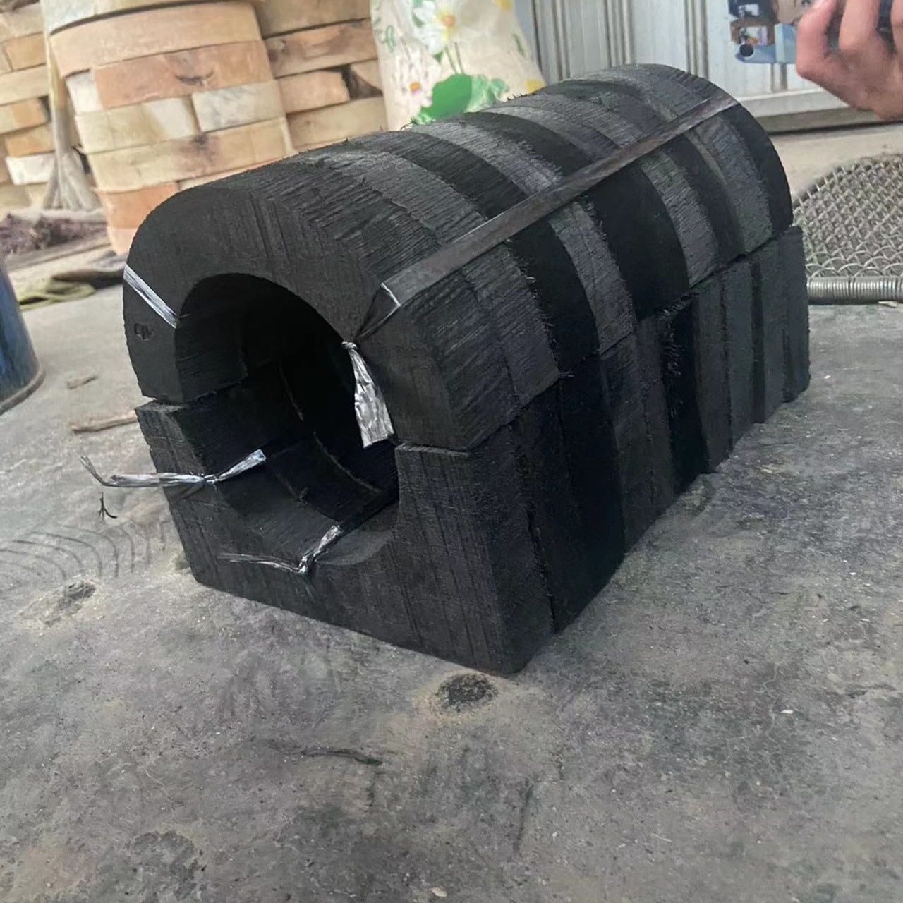 坤鸣空调木托生产厂家专业生产各种型号木托  垫木  管托