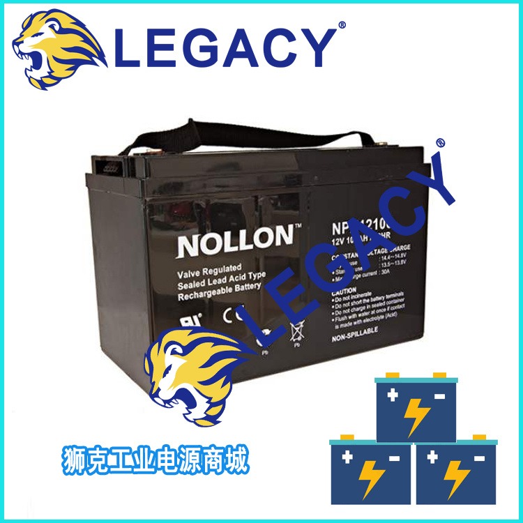 美国NOLLON电池/NPX1265/NOLLON12V65AH蓄电池的尺寸参数及应用