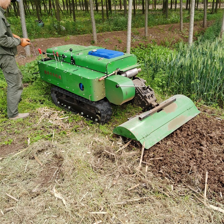 农用桔子树履带式开沟施肥回填机 36马力履带旋耕机 田园管理机图片