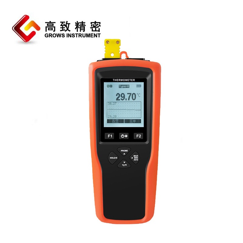 Grows-W160 高致精密 工业级单通道热电偶测温仪接触式 温度测量仪
