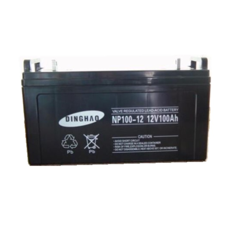 DINGHAO蓄电池NP100-12免维护铅酸12V100AH电厂 煤矿 直流屏 UPS配套
