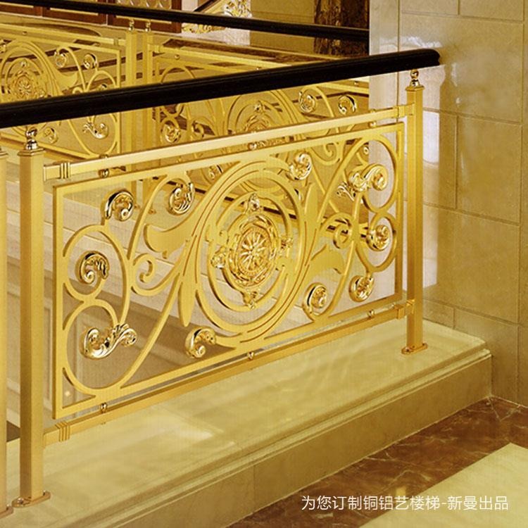 津市 铜艺雕刻楼梯护栏 驻入新派潮流元素图片