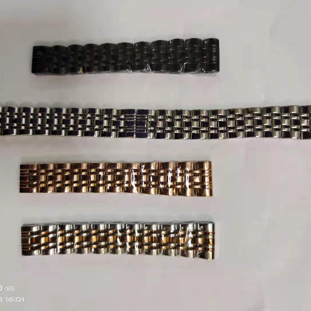 昌源达12mm实心不锈钢五珠加工厂 实心不锈钢表带 OEM贴牌加工