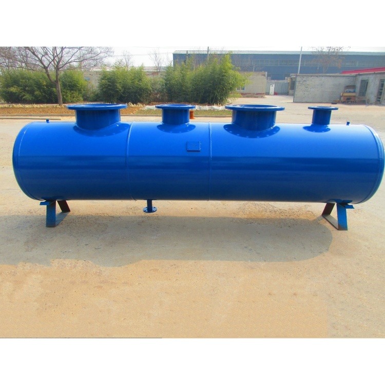 大型集分水器 工业循环用水分气缸 莆田碳钢法兰式集分水器