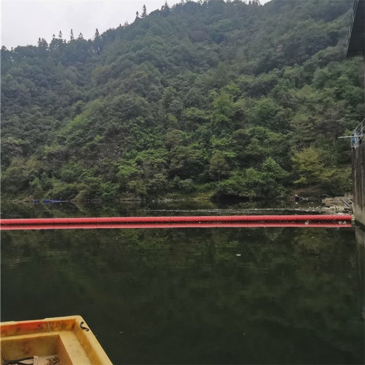 兰州江面拦漂装置水库大坝自浮式拦污浮排塑料拦污浮筒供应厂家