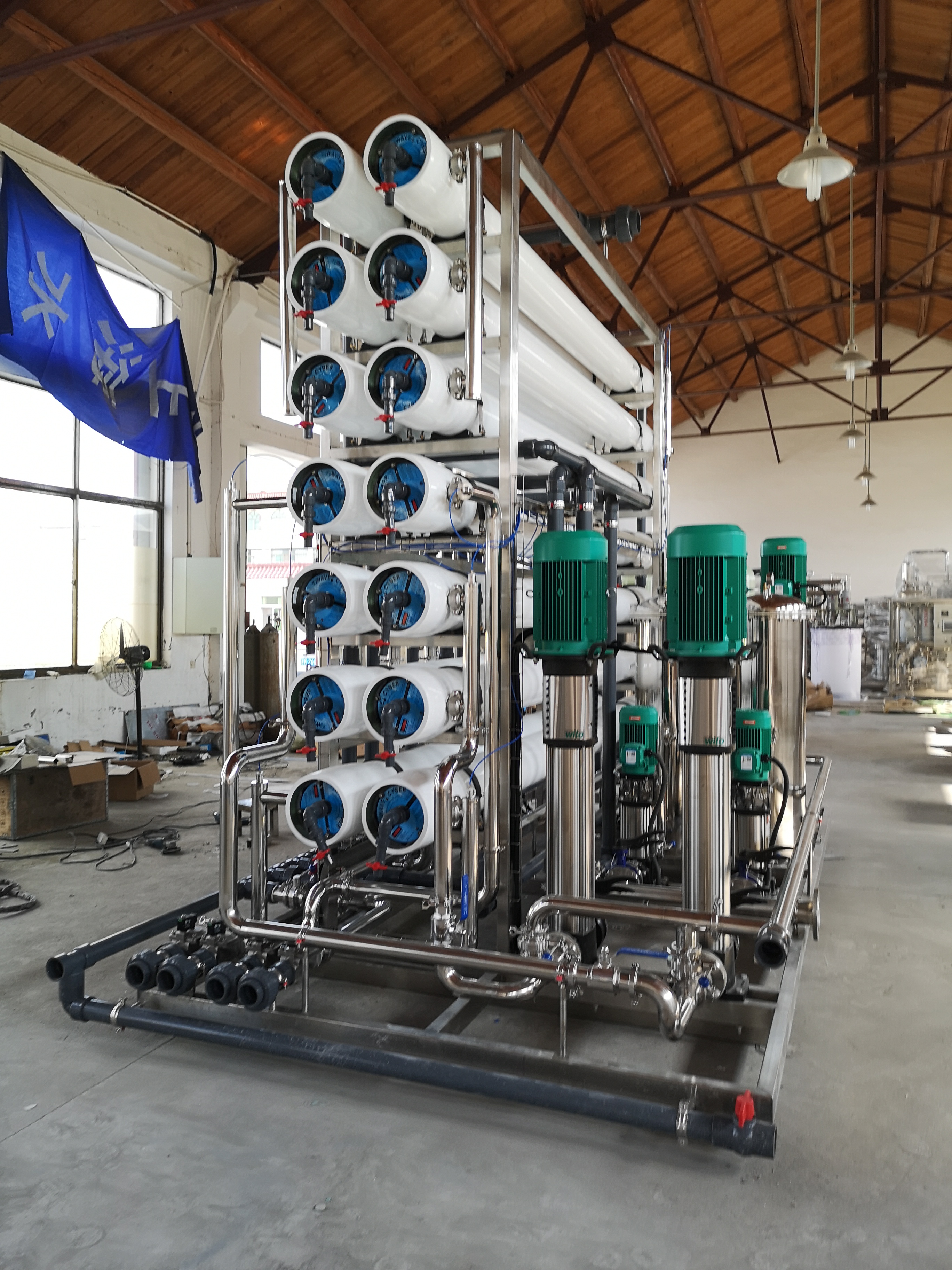 二级ro反渗透纯水装置0.5吨单级反渗透设备一级反渗透厂家定制