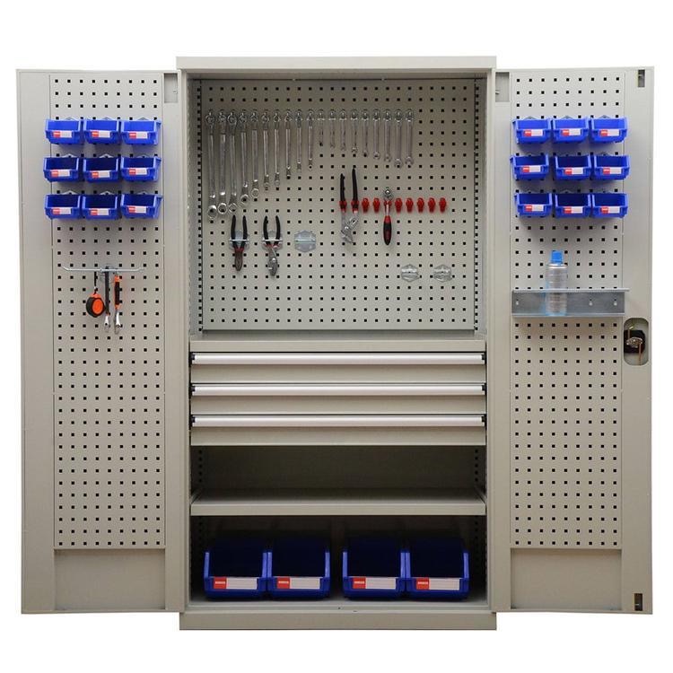 可移动电工工具柜 带挂板工具柜 鸿晟达HSDG-8138信阳工具柜源头厂家