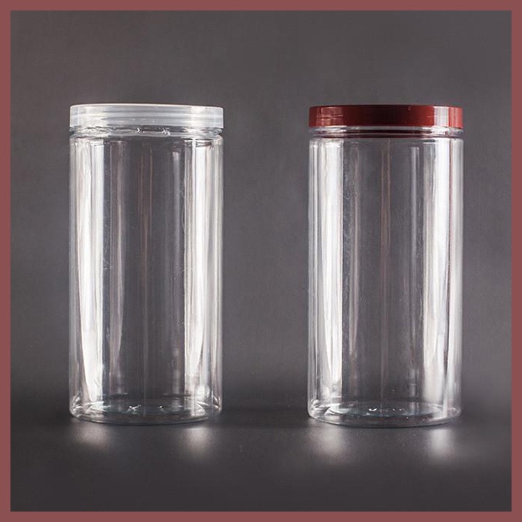 博傲塑料 pet塑料罐360ml 300ml透明塑料曲奇饼干罐 塑料食品罐