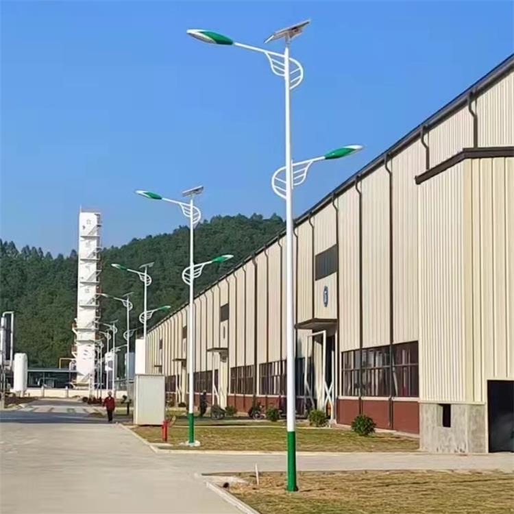 鑫永虹厂家直销 太阳能路灯 农村免电线安装8米锂电池双臂太阳能路灯