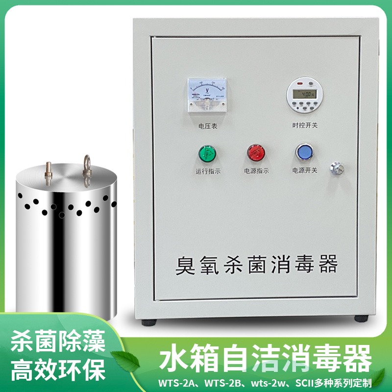 山西水箱自洁消毒器WTS-2A臭氧机生活消防水箱内置外置式微电解杀菌仪