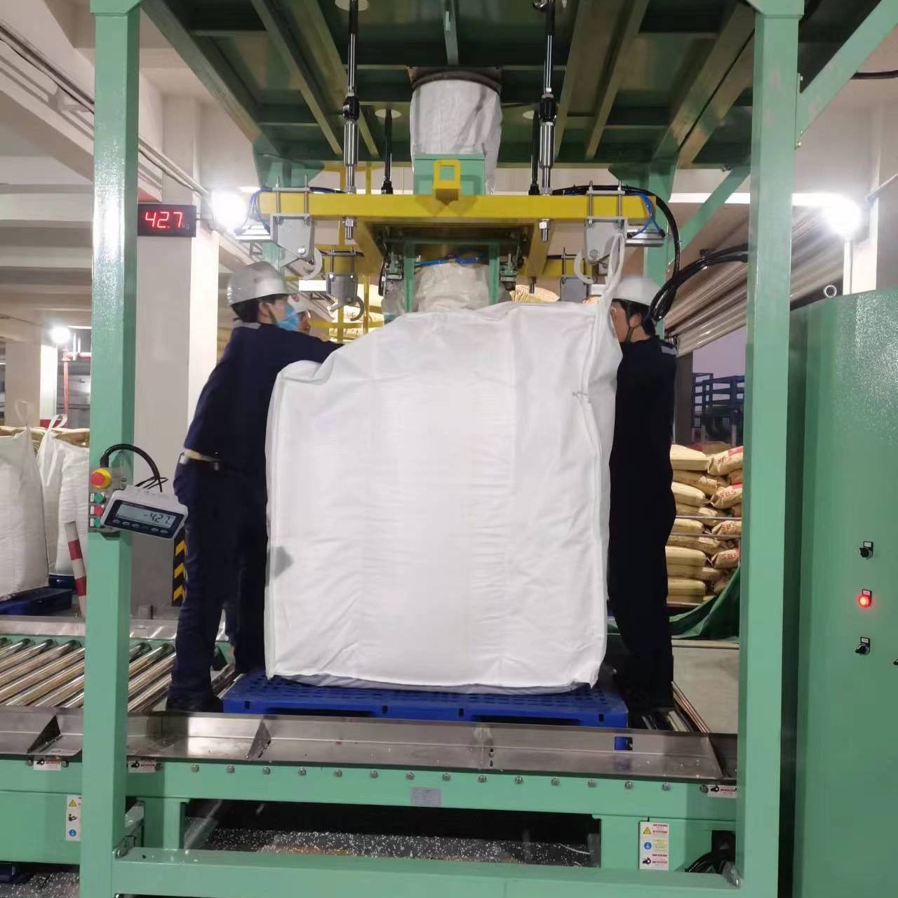 化肥颗粒粉体称重吨袋包装机 海阔 编织袋大袋重袋自动给料机 多功能