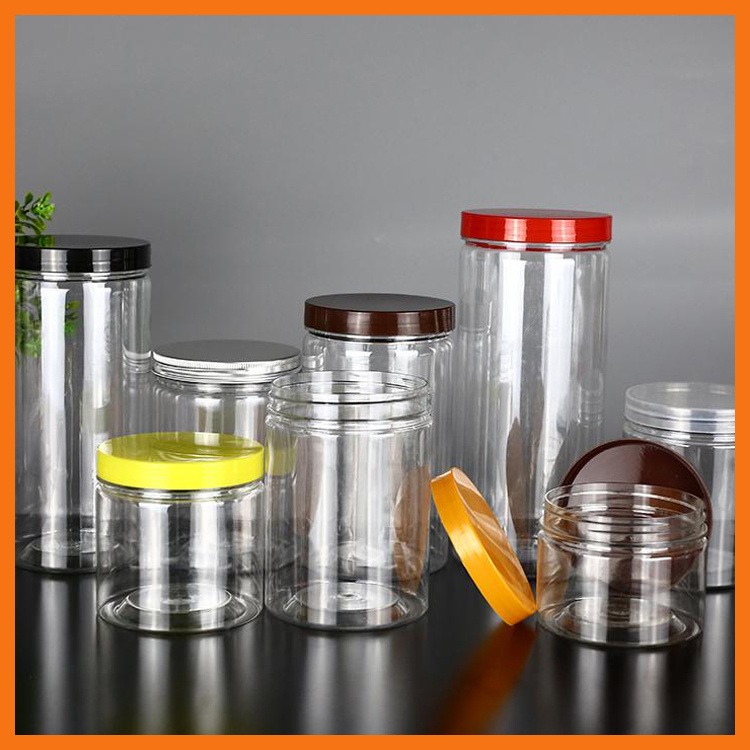 圆形塑料食品罐 博傲塑料 加厚塑料鸭蛋桶酱菜桶 透明塑料罐