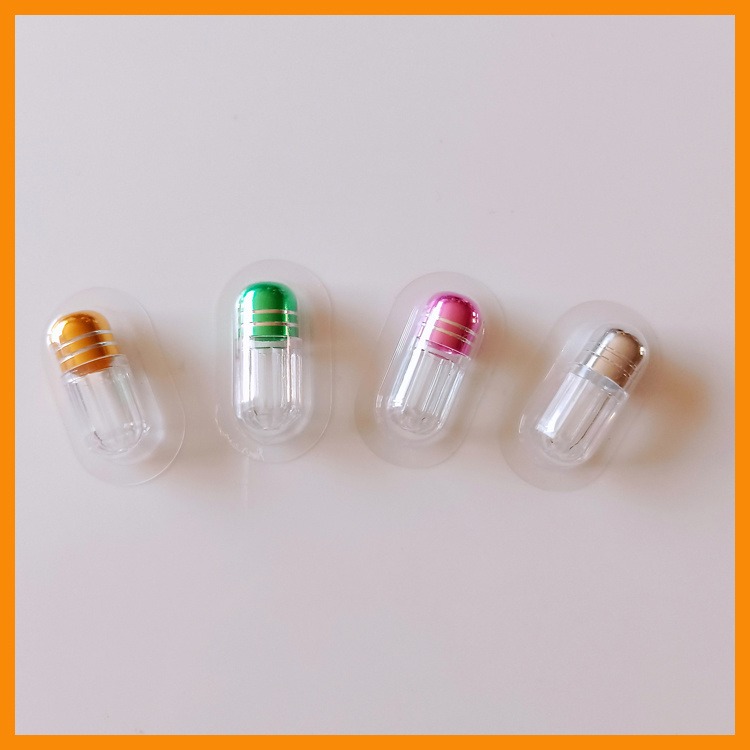 沧盛 胶囊塑料包装瓶 单粒小胶囊壳 透明药用塑料瓶