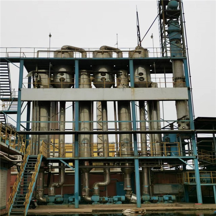 鲁耀供应二手蒸发器出售污水强制循环蒸发器设备厂家三效强制循环蒸发器价格图片